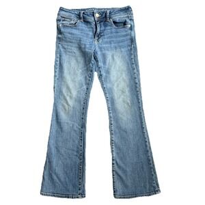 American Eagle Kick Boot Jeans Women's Size 8 Bootcut Denim Super Stretch